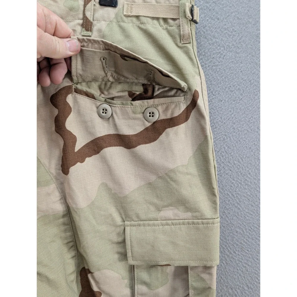US Military Desert Camo Cargo Pants BDU Ripstop Size XL Long Adjustable Waist